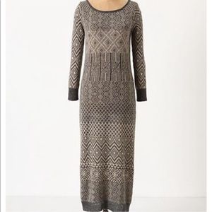 Anthropologie Sparrow Grey Sweater Dress
